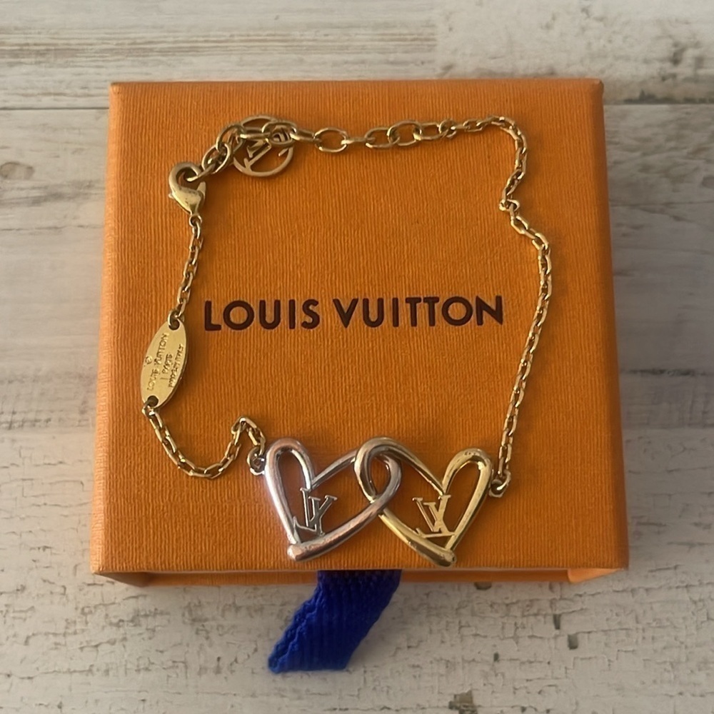 Louis Vuitton Fall In Love Gold and Silver Bracelet.